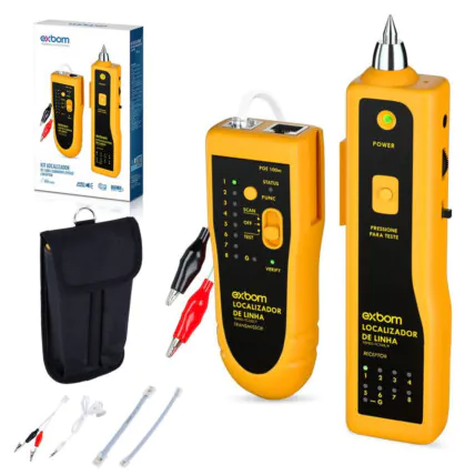 Testador de Cabos De Rede e Localizador Exbom - FEPRO-TC350 Fornecedor Atacado Caixa Fechada