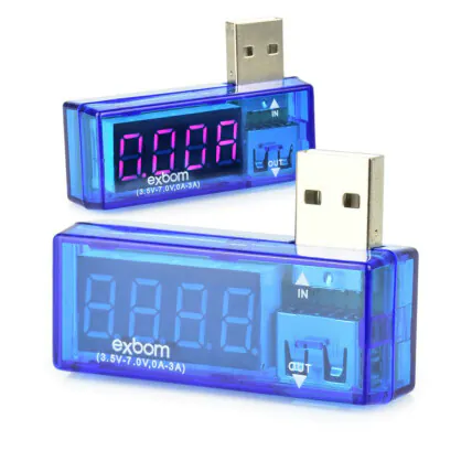 Testador de Voltagem e Amperagem USB Exbom UTS-02 Fornecedor Atacado Caixa Fechada