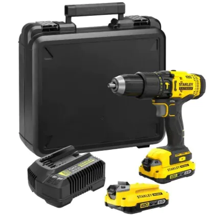 Parafusadeira Furadeira De Impacto Stanley Com 2 Baterias 2ah + Carregador SCD711D2K-BR Fornecedor Atacado Caixa Fechada