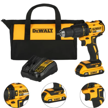 DeWalt Furadeira e Parafusadeira de Impacto DCD7781D1 com Acessórios Fornecedor Atacado Caixa Fechada