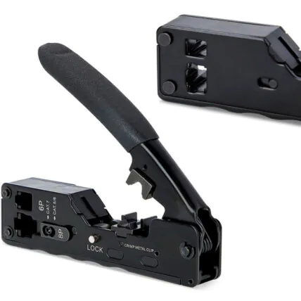Alicate Crimpador RJ45 RJ12 RJ1 Ez Crimp Cat7/6e/5e Multifunção - 04147 Fornecedor Atacado Caixa Fechada