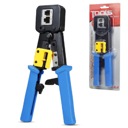 Alicate de Crimpar RJ45 e RJ12 6P e 8P para Conectores de Rede Convencional e Vazado 03365 - FRM-ACN205 Fornecedor Atacado Caixa Fechada