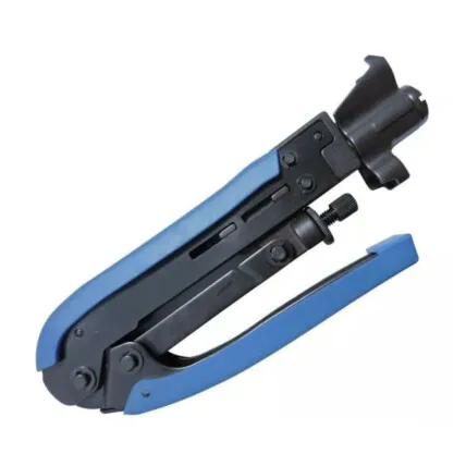 Alicate de Compressão RG6 RG59 RG11 Crimpador de Cabo Coaxial com Regulagem Exbom - J548 Fornecedor Atacado Caixa Fechada