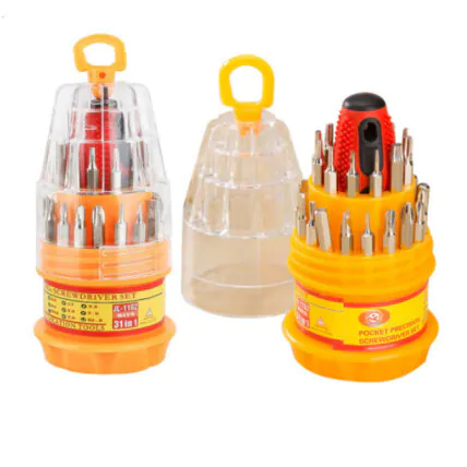 Kit de Chaves de Precisão 31 em 1 Fenda Torx Philips Conserto Celular Tablet Notebook JL-1162 Fornecedor Atacado Caixa Fechada