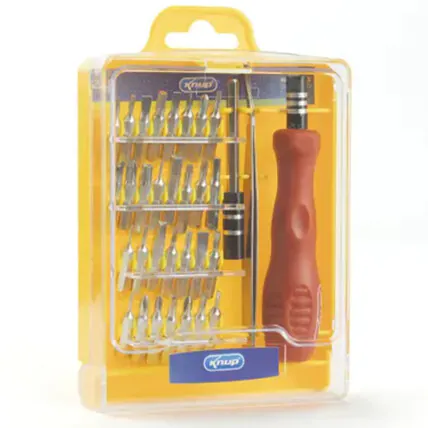 Kit Chaves de Precisão 32 em 1 para Manutenção Aço Inoxidável - KP-AA024 Fornecedor Atacado Caixa Fechada