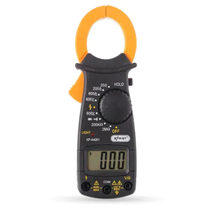 Alicate Amperímetro Digital 600V Com 2 Pontas de Prova - KP-AA001 Fornecedor Atacado Caixa Fechada