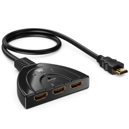 Cabo Switch HDMI 4K Chaveador 3 Entradas KNUP - KP-AD133 Fornecedor Atacado Caixa Fechada