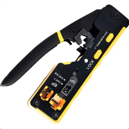 Alicate de Crimpar Cat7/6e/5e Multifunção RJ45 RJ12 RJ11 - 04146 Fornecedor Atacado Caixa Fechada