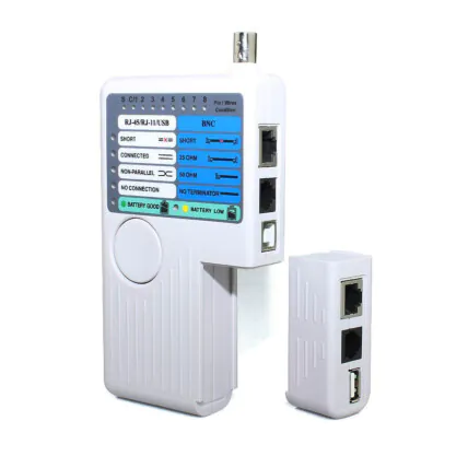 Testador de Cabos Rj45 Rj11BNC Lan Dex - RJ-41 Fornecedor Atacado Caixa Fechada