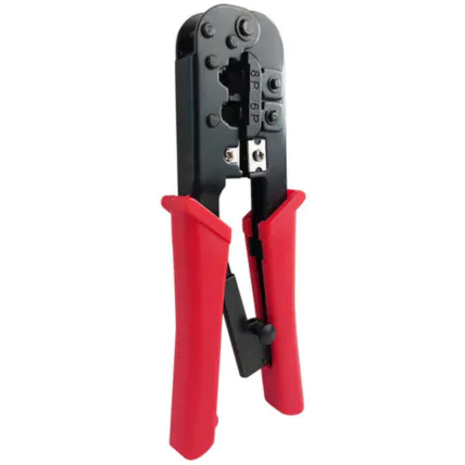 Alicate Crimpagem para Rj45 Rj12 Rj11 Com Catraca de Pressão Exbom 02800 - HT-568R Fornecedor Atacado Caixa Fechada
