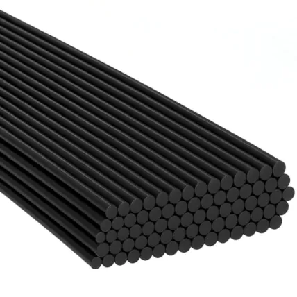 Bastão de Cola Quente Preto 1Kg Grosso 11mm x 30cm Fornecedor Atacado Caixa Fechada