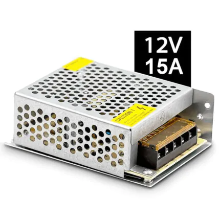 Fonte Chaveada 12V 15A 120W p/ Fita de Led Som Automotivo CFTV - ATH 15A Fornecedor Atacado Caixa Fechada