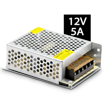 Fonte Chaveada 12V 5A p/ Fita de Led Som Automotivo CFTV - ATH 5A Fornecedor Atacado Caixa Fechada