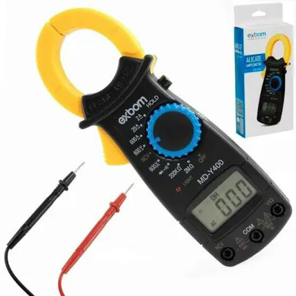 Alicate Amperímetro Digital Profissional AC Exbom - MD-Y400 Fornecedor Atacado Caixa Fechada
