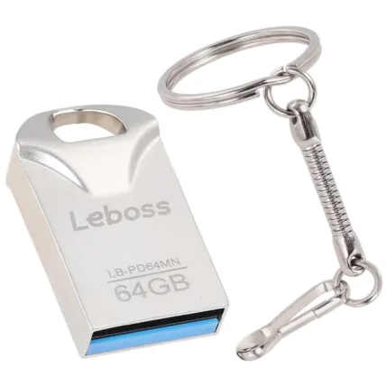Pendrive Mini 64GB Usb 2.0 c/ Chaveiro Leboss LB-PD64MN Fornecedor Atacado Caixa Fechada