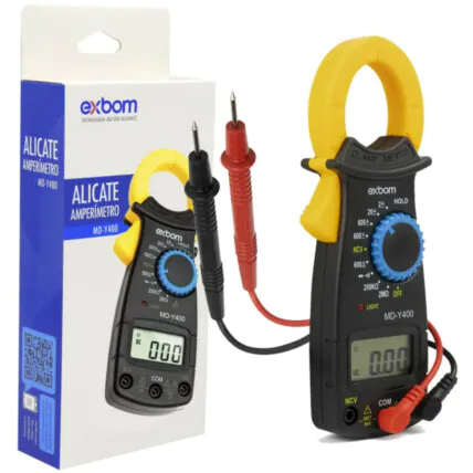 Alicate Amperímetro Profissional Digital AC Exbom - MD-Y400 Fornecedor Atacado Caixa Fechada