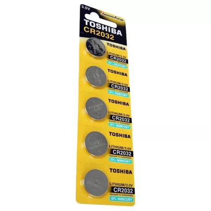 Pilha Bateria Moeda Lithium 3v Cr2032 Com 5 Pilhas Toshiba Fornecedor Atacado Caixa Fechada