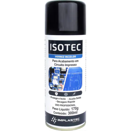 Spray Verniz Protetivo Isolante Incolor Isotec 300ml Fornecedor Atacado Caixa Fechada