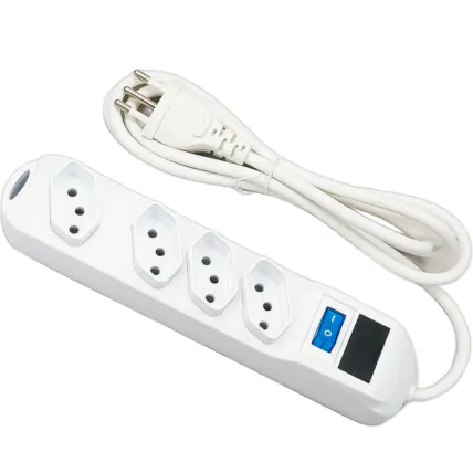 Filtro de Linha Extensão Elétrica 4 tomadas Bivolt 1,5 Metros KNUP - SL7604 Fornecedor Atacado Caixa Fechada