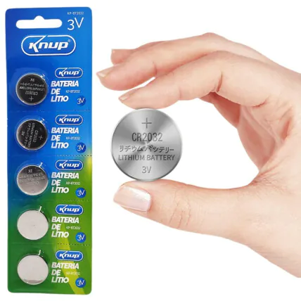 Bateria 3v Lithium Cartela com 5 Unidades - KP-BT2032 Fornecedor Atacado Caixa Fechada