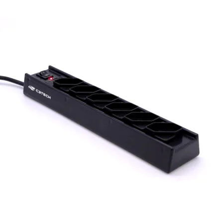 Filtro de Linha Bivolt com 6 Tomadas C3Tech - FL-61BK Fornecedor Atacado Caixa Fechada