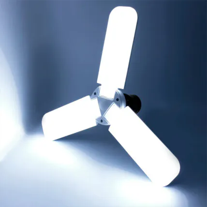 Lampada Led 45W Dobrável Petalas Bivolt KAPBOM - KA-1880 Fornecedor Atacado Caixa Fechada