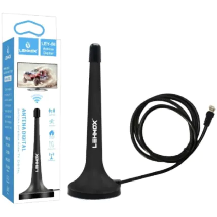 Antena Digital Interna HDTV UHF 3 metros Lehmox - LEY-56 Fornecedor Atacado Caixa Fechada