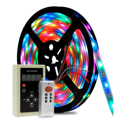 Fita de LED Digital 6803 RGB com Controle - LEHMOX - LEY-6803 Fornecedor Atacado Caixa Fechada