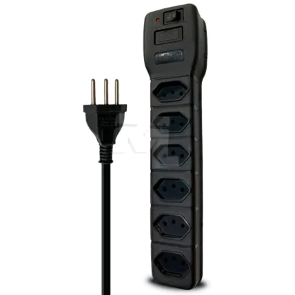 Filtro de Linha Power Line 6 Tomadas Bivolt 1540VA MULTICRAFT - 21442 Fornecedor Atacado Caixa Fechada