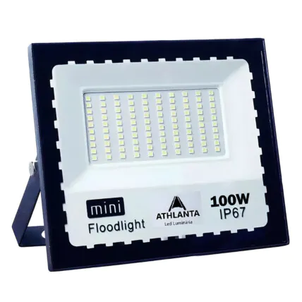 Refletor 100W LED Branco Frio Bivolt IP67 6500K Fornecedor Atacado Caixa Fechada
