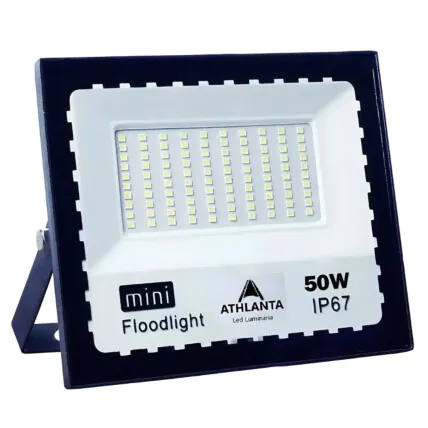 Refletor 50W LED Branco Frio 6500K Bivolt IP67 Fornecedor Atacado Caixa Fechada