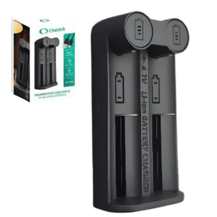 Carregador de Pilhas e Baterias AA e AAA Indicador LED CP604 Fornecedor Atacado Caixa Fechada
