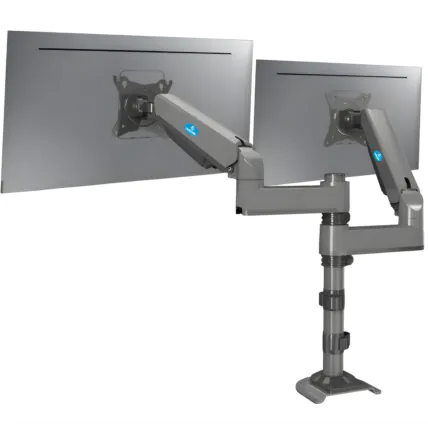 Suporte De Mesa 2 Monitor Tv Duplo Com Pistão A Gás 14 À 32 Fornecedor Atacado Caixa Fechada