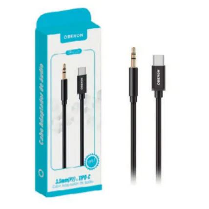 Cabo Adaptador de Áudio P2 x Type C para Celular OBERON - OR-CC05 Fornecedor Atacado Caixa Fechada