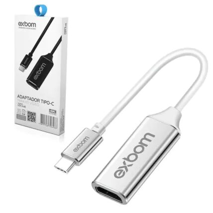 Adaptador de Vídeo Captura Tipo-C para HDMI fêmea 4K 03777 - U3V-X40 Fornecedor Atacado Caixa Fechada