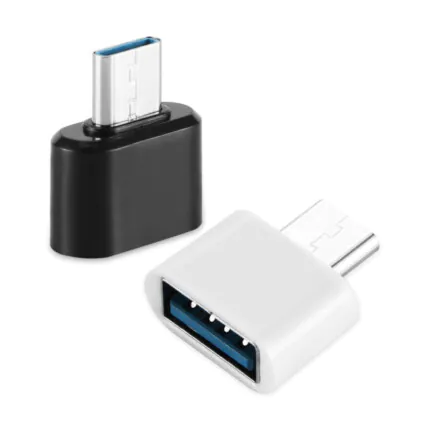 Adaptador OTG Type-C Macho para USB Fêmea Controle de Dispositivos Verde - ZJT-C-OTG/B Fornecedor Atacado Caixa Fechada