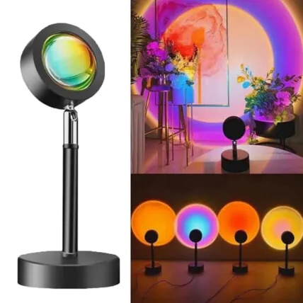Luminária Led Projetor de Luz Sunset Pôr do Sol Lehmox - LEY-244 Fornecedor Atacado Caixa Fechada