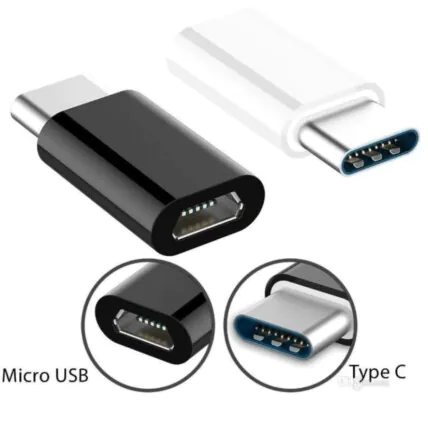 Adaptador Type-C Macho para Micro USB V8 Fêmea Verde - ZJT-C-V8/B Fornecedor Atacado Caixa Fechada