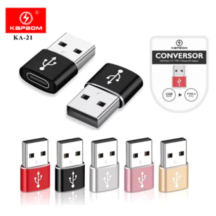 Adaptador de Dados Usb Type C para USb A Kapbom - KA-21 Fornecedor Atacado Caixa Fechada