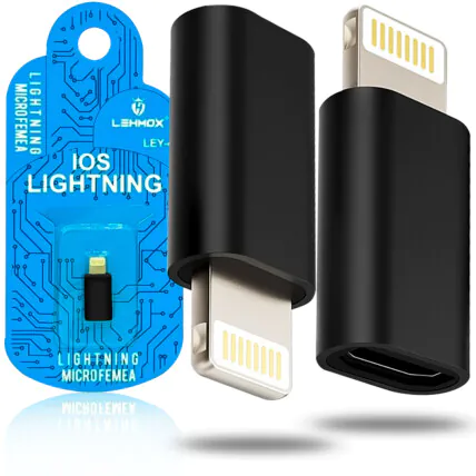 Adaptador IOS Lightning Para Micro USB Lehmox - LEY-48 Fornecedor Atacado Caixa Fechada
