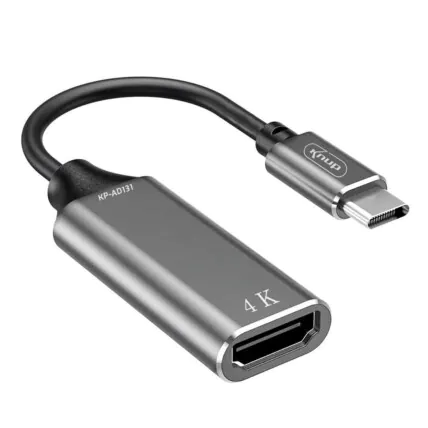 Cabo Adaptador Conversor TYPE-C x Hdmi KNUP - KP-AD131 Fornecedor Atacado Caixa Fechada