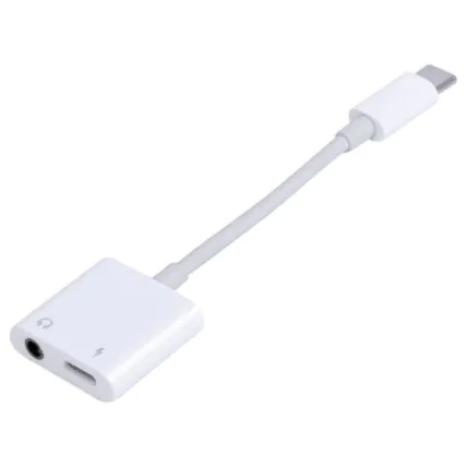 Cabo Adaptador Type-C P2 2 em 1 Áudio e Carregamento Verde - ZJT-TC-3.5-03-S Fornecedor Atacado Caixa Fechada