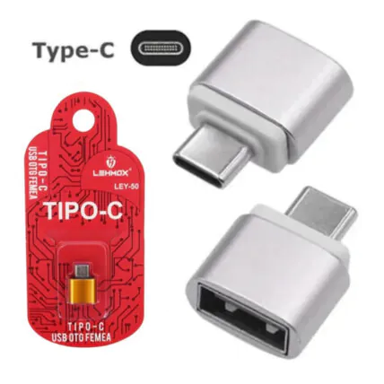 Adaptador OTG Type C x Usb para Smartphones - LEY-50 Fornecedor Atacado Caixa Fechada