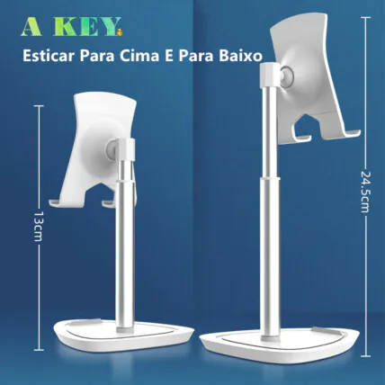 Suporte Para Celular de Mesa Extensível Antiderrapante Verde - JE-21 Fornecedor Atacado Caixa Fechada