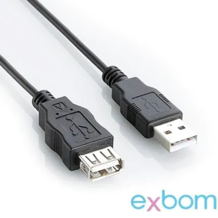 Cabo Extensor USB 10 Metros 2.0 AM+AF OD5.0 - 03939 Fornecedor Atacado Caixa Fechada