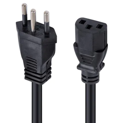Cabo de Força 1.2 Metros para Fonte ATX 250V 10A - LK-7601 Fornecedor Atacado Caixa Fechada