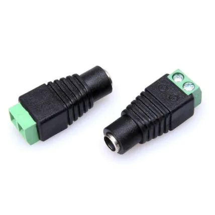 Conetor Plug P4 Fêmea Com Borne De 2 Vias Verde - ZJT-02 Fornecedor Atacado Caixa Fechada