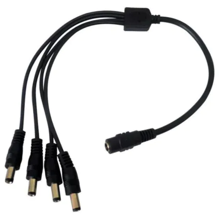 Conector Rabicho 1x4 P4 de Câmera CFTV Luatek - LKP-124 Fornecedor Atacado Caixa Fechada