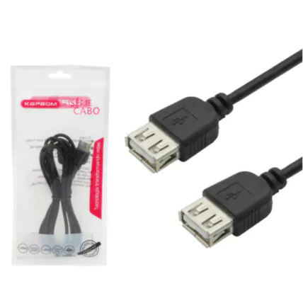 Cabo Extensor Usb 2 Metros Usb A Fêmea Kapbom - KA-UH022 Fornecedor Atacado Caixa Fechada