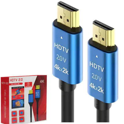 Cabo HDMI 2.0 4K Ultra HD de Alta Velociade 2M KA-2HD-2M Fornecedor Atacado Caixa Fechada